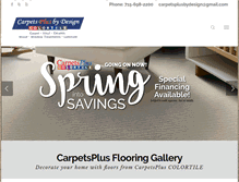 Tablet Screenshot of carpetsplusbydesign.com